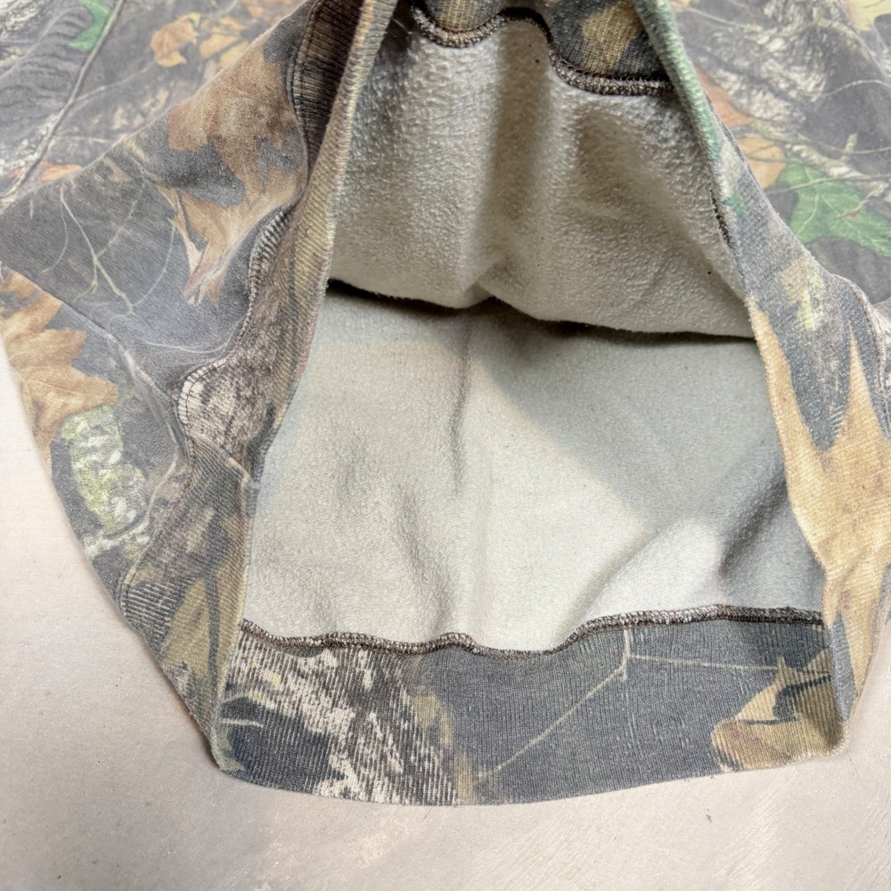 Jerzees Outdoors Mens Camo Crewneck Sweatshirt Large Real Tree Forest Fleece - Picture 6 of 6